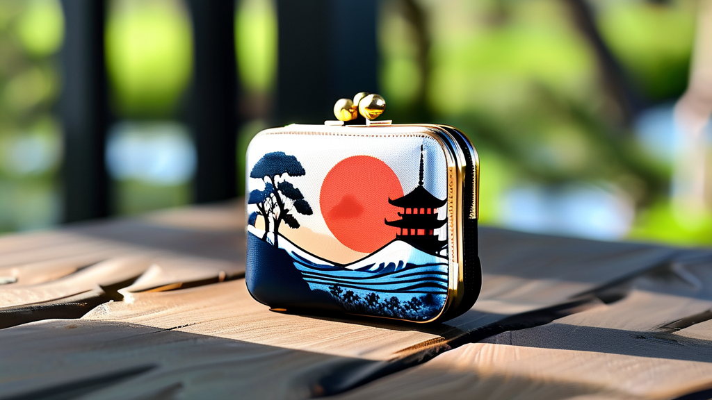 일본 여행 꿀템: 동전지갑과 미니 크로스백 (realistic 스타일)