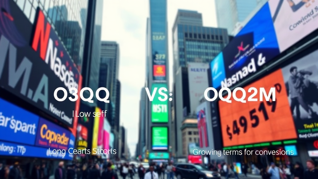 QQQ와 QQQM ETF의 수수료와 유동성 차이를 분석하는 실사 스타일의 투자 가이드 이미지