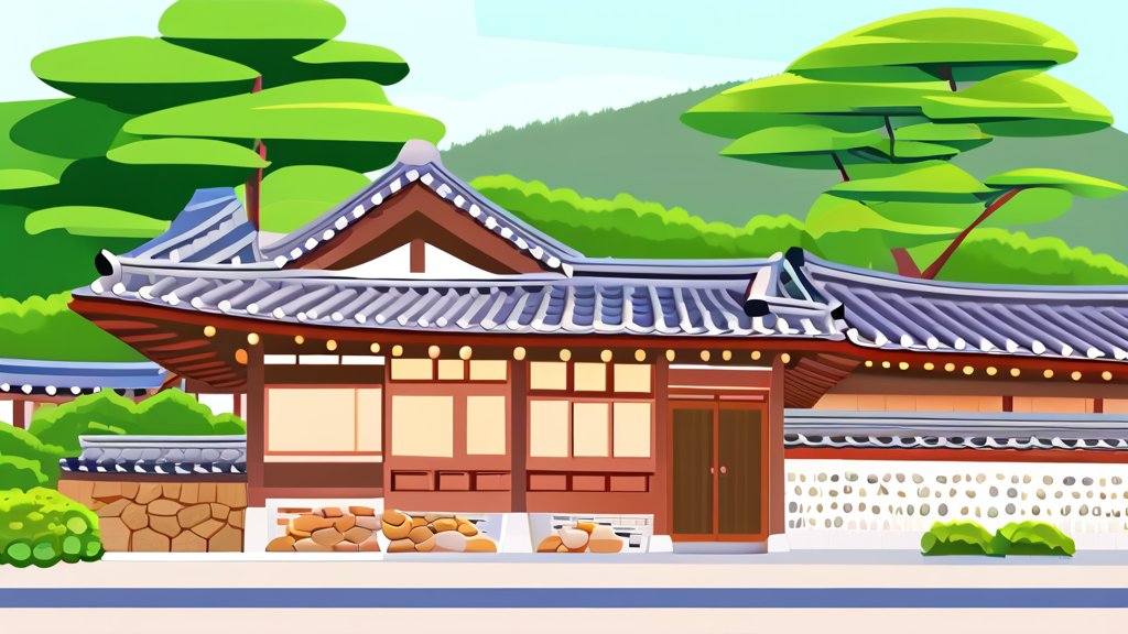매장 위치, 분위기 및 이용 안내 (illustration 스타일)