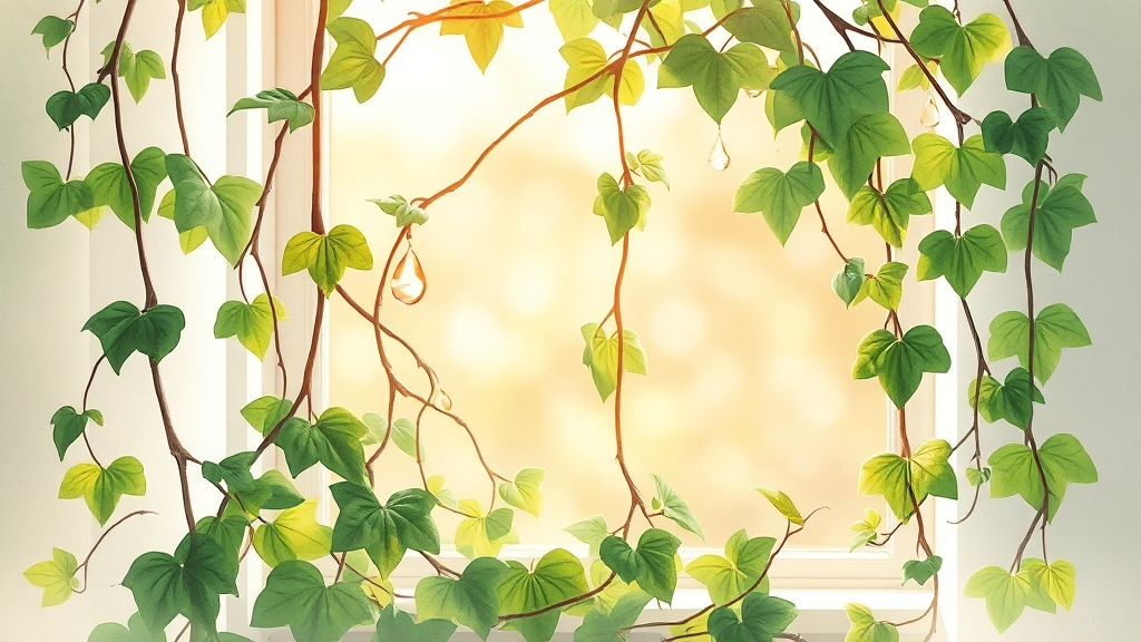 실내 공기 정화, 시서스로! (watercolor 스타일)