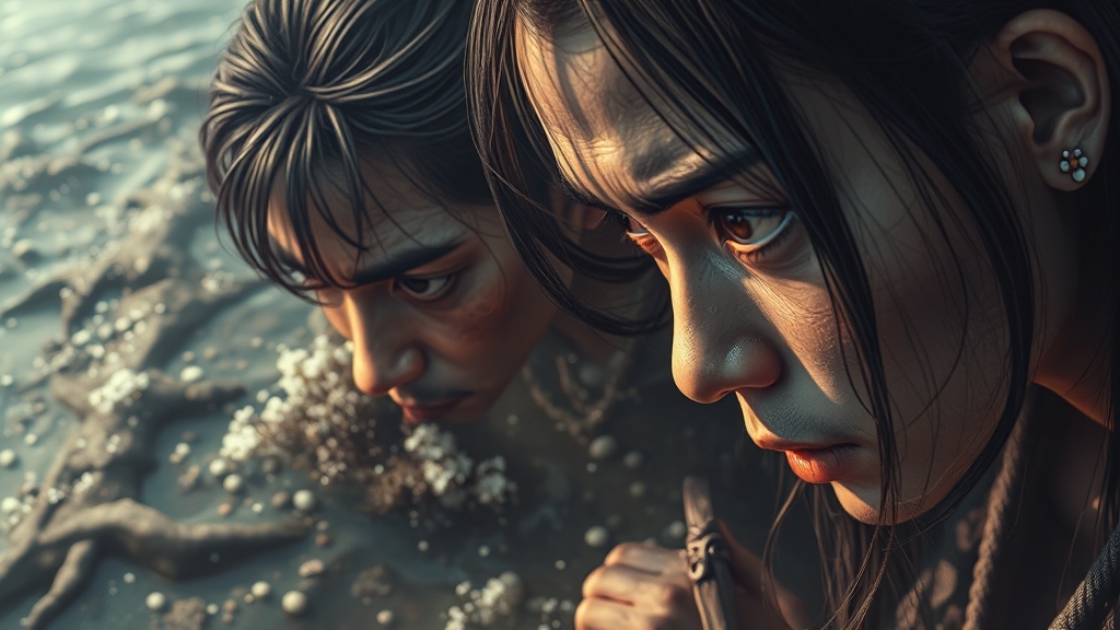 ‘탁류’ 제목의 깊은 의미 (realistic 스타일)
