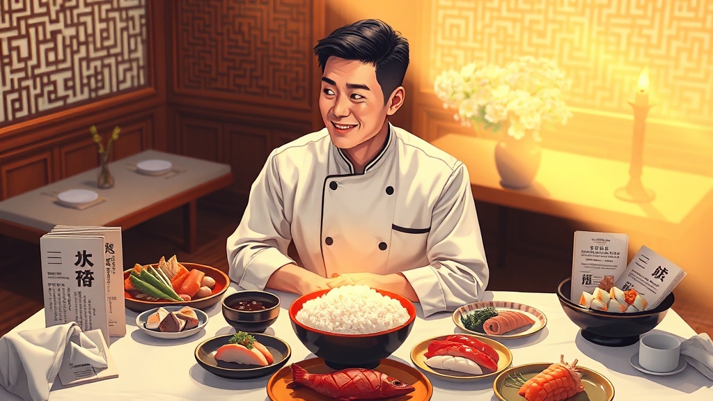당진 맛집 탐방: 보리밥 외 메뉴 (illustration 스타일)