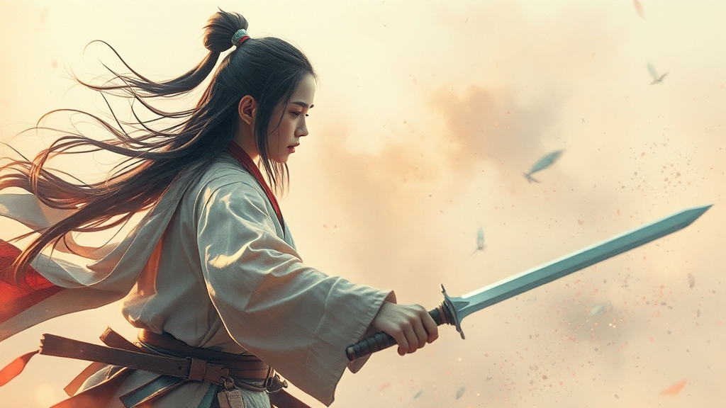 드라마 액션 연출 및 비주얼 특징 (watercolor 스타일)