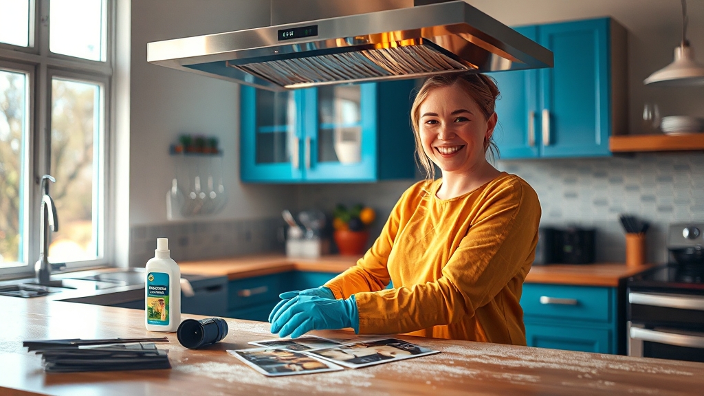 청소 시 주의사항, 안전이 최우선! (realistic 스타일)