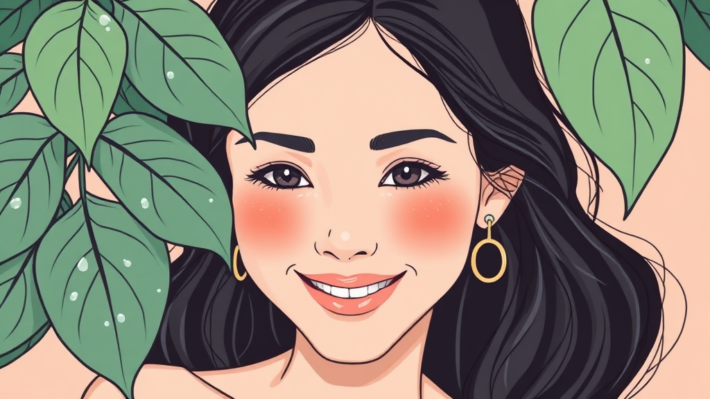 꿀피부, 생활 습관이 중요 (illustration 스타일)