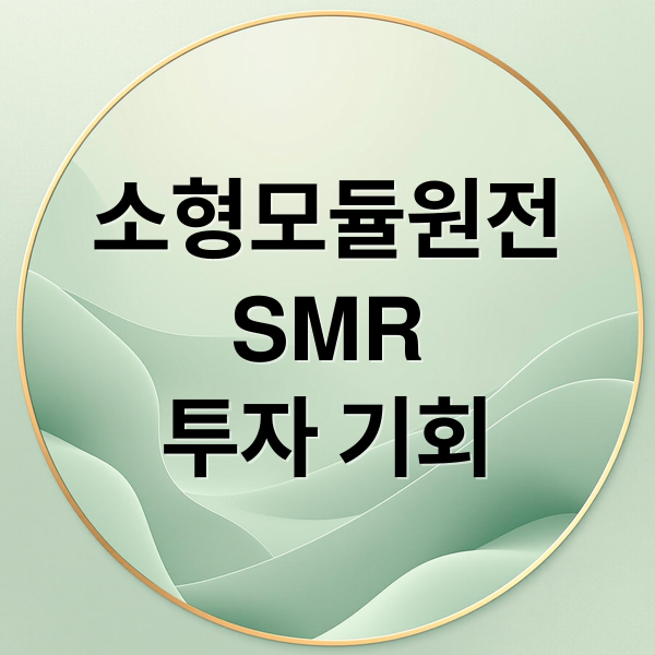 소형모듈원전(SMR) 완벽 분석: 투자 기회와 핵심 기업 총정리 2 소형모듈원전
SMR
투자 기회 (소형모듈원전 SMR 관련주)