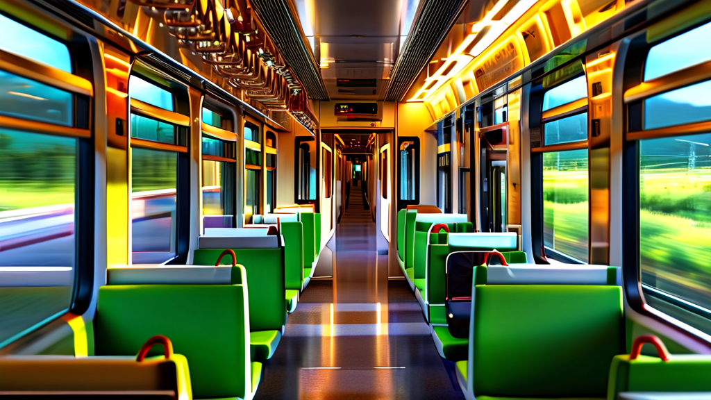 라피트 특급열차 탑승 후기: 편안하고 빠른 이동 경험 (realistic 스타일)