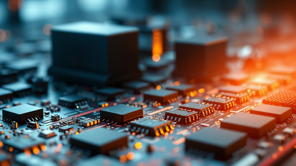 한국 반도체 산업에 미치는 영향 (realistic 스타일)