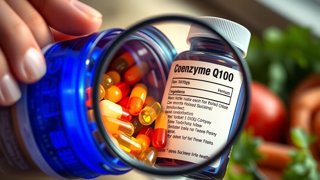 코엔자임Q10 복용 전 고려사항 (realistic 스타일)