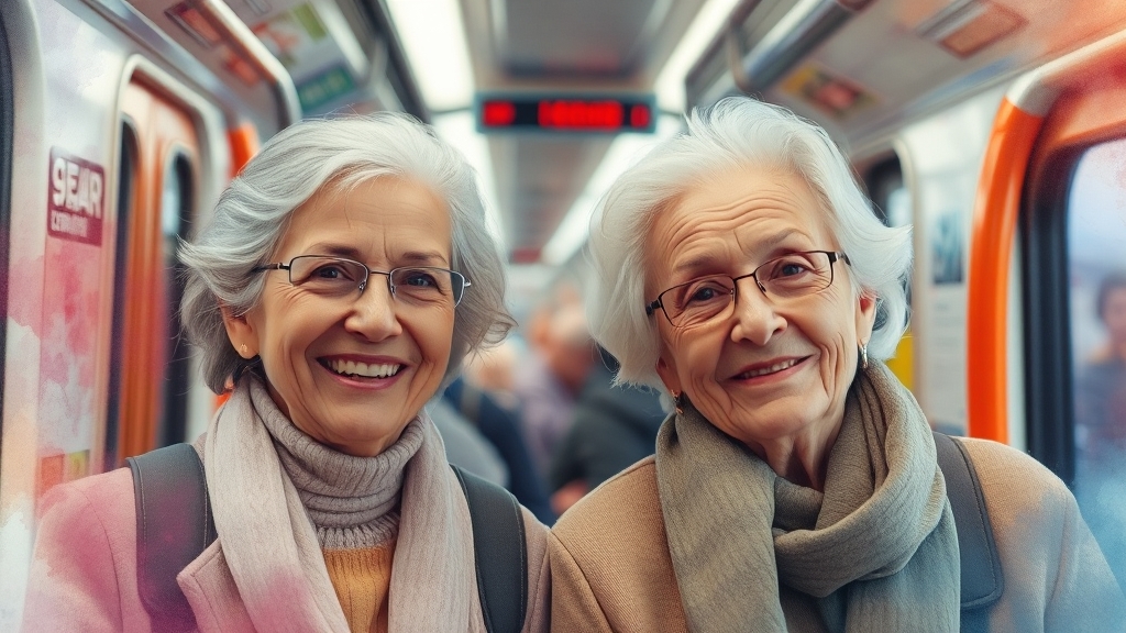 교통비 지원: 이동 편의 증진 (watercolor 스타일)