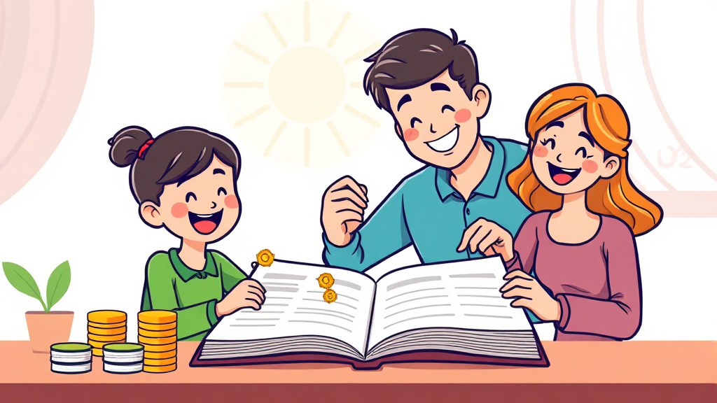 미래를 위한 투자, 지금 시작하세요! (cartoon 스타일)