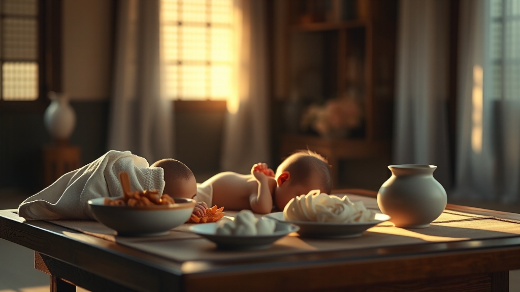 삼신상 차리기, 주의사항은 무엇일까요? (realistic 스타일)