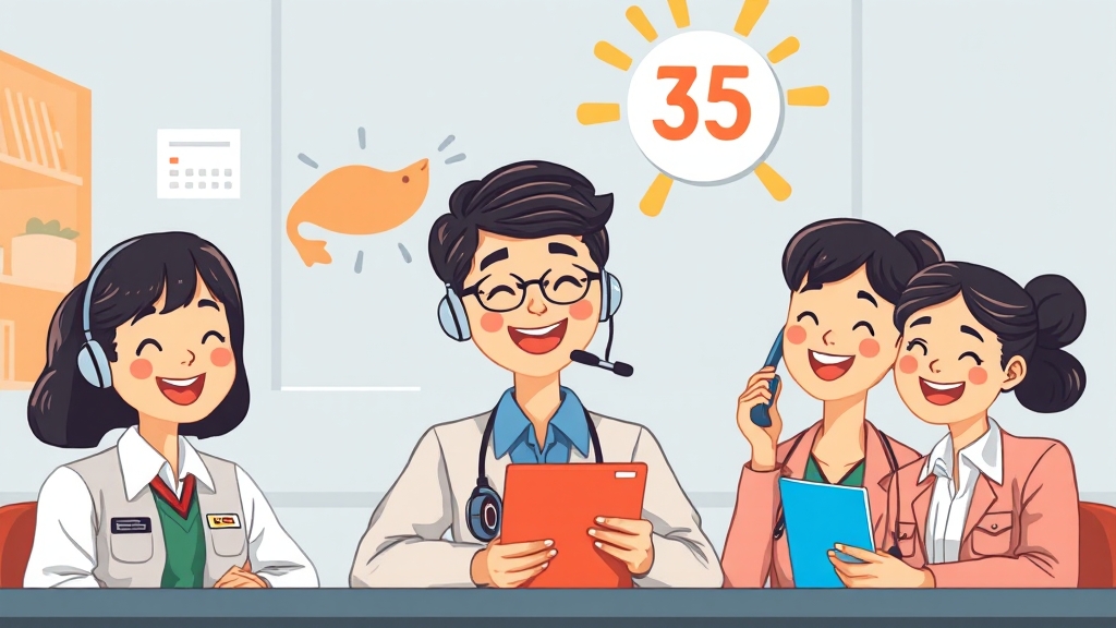 고용노동부 관련 주요 서비스 안내 (cartoon 스타일)