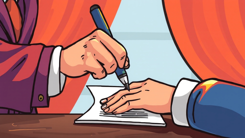 합의 후 절차 및 법적 효력 (cartoon 스타일)