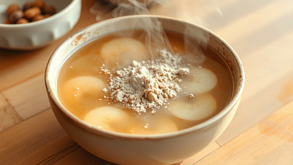 황태 분말, 왜 써야 할까요? (watercolor 스타일)