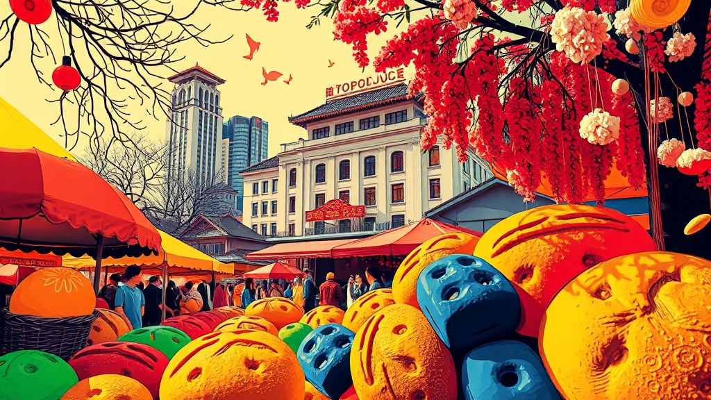 참여 베이커리: 어떤 빵집들이 오나요? (popart 스타일)