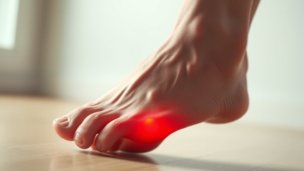 족저근막염이란? (realistic 스타일)