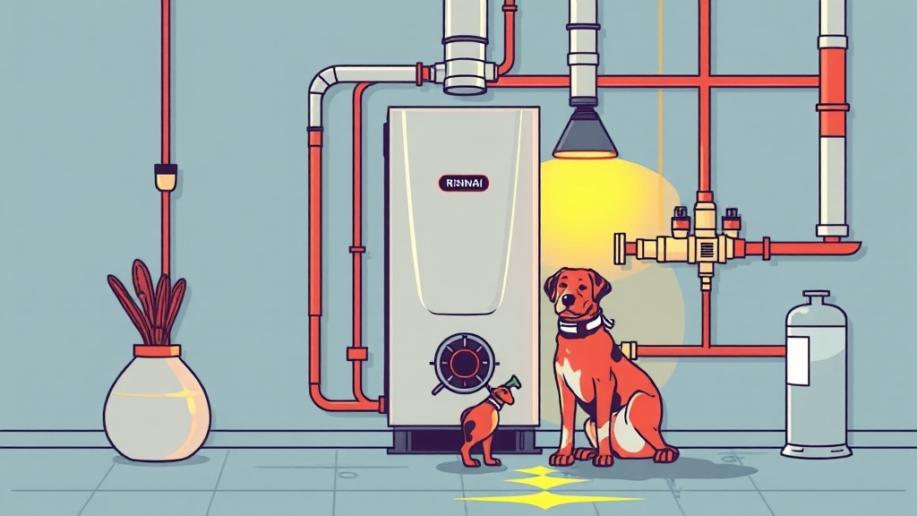 난방 배관 누수 점검/수리 (illustration 스타일)