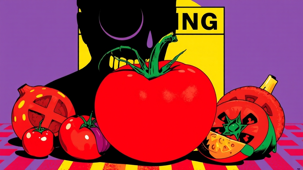 피해야 할 음식 TOP 5 (popart 스타일)