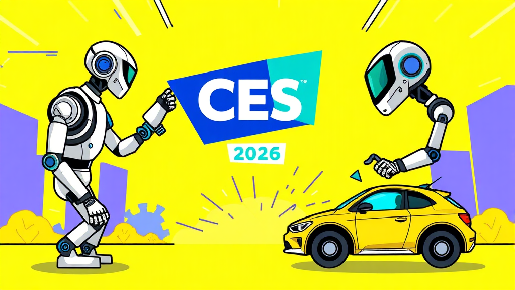 기업별 AI 기술 경쟁 (cartoon 스타일)