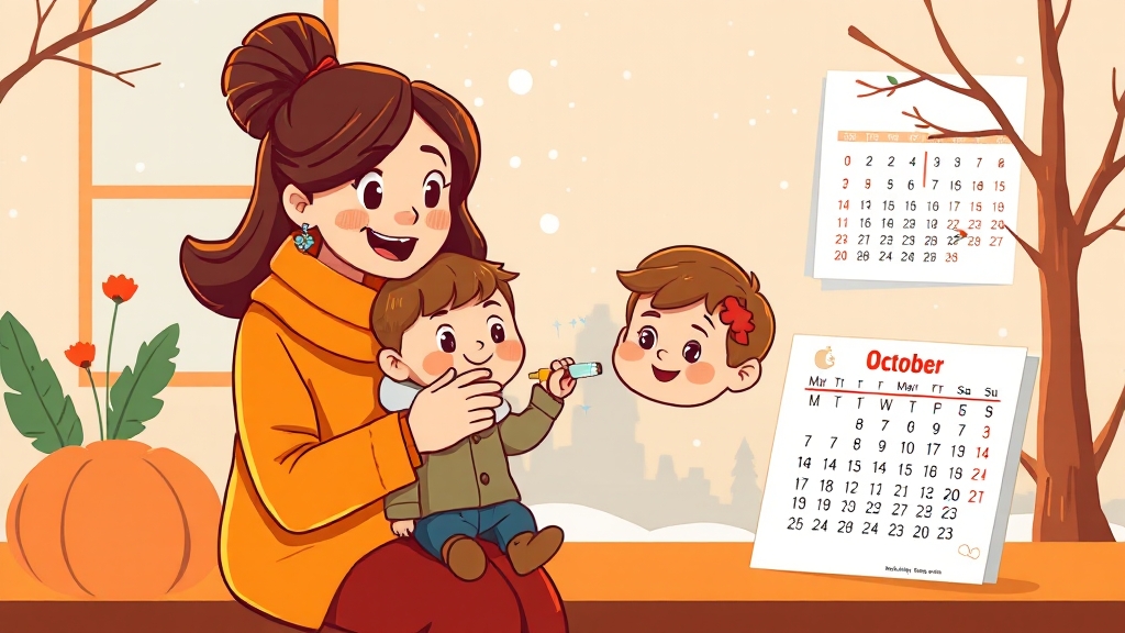 독감 예방접종, 누가 언제 맞아야 할까? (cartoon 스타일)