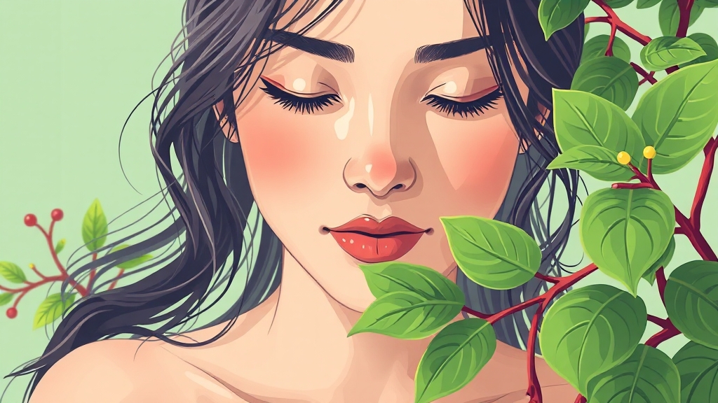 삼백초추출물의 주요 효능 (illustration 스타일)