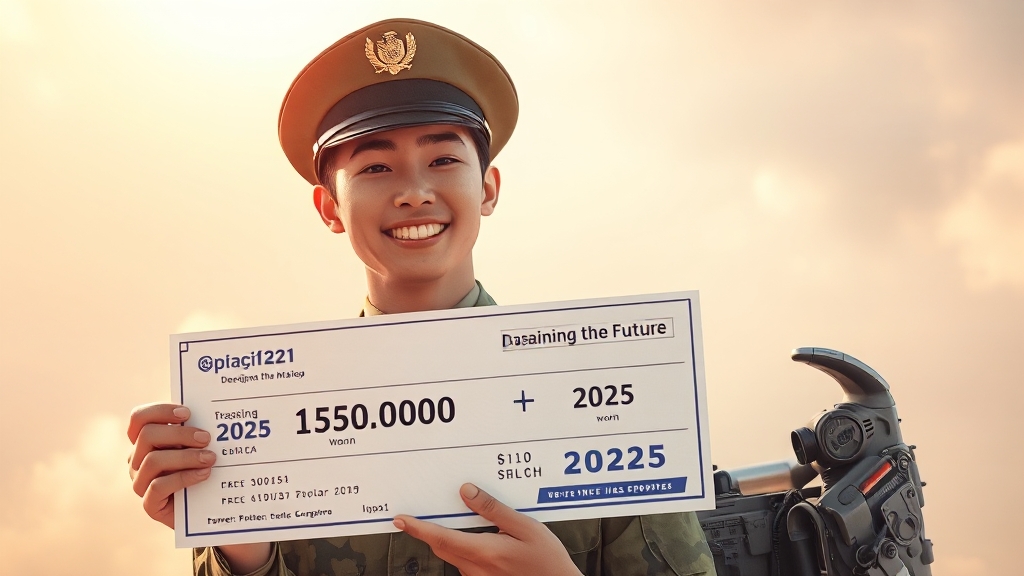 2025년 병사 월급은? (realistic 스타일)