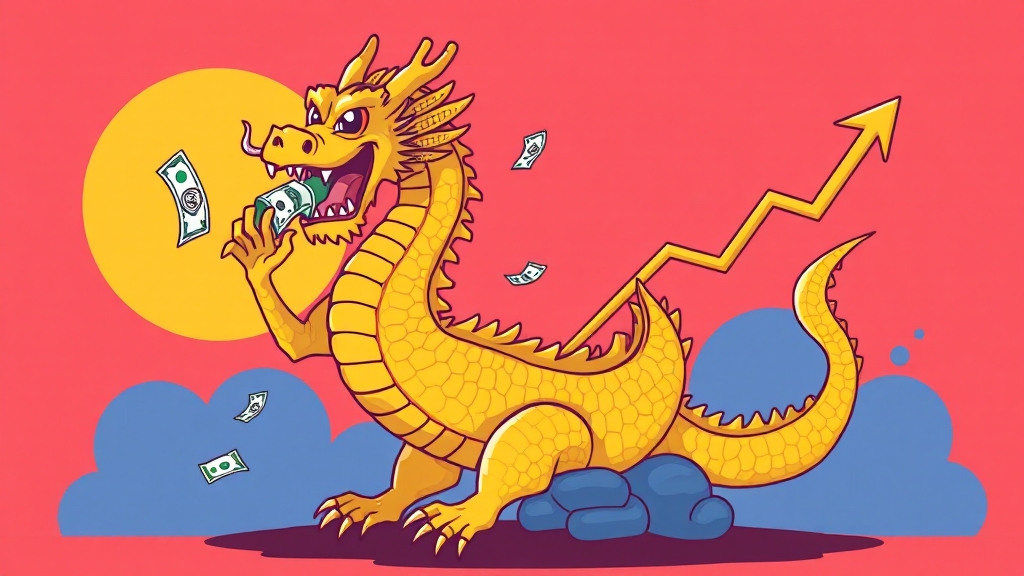 중국의 금 사랑 (cartoon 스타일)