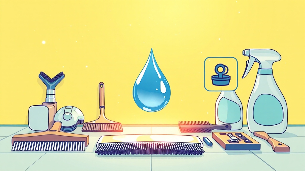 누수와 악취, 미리 예방! (illustration 스타일)