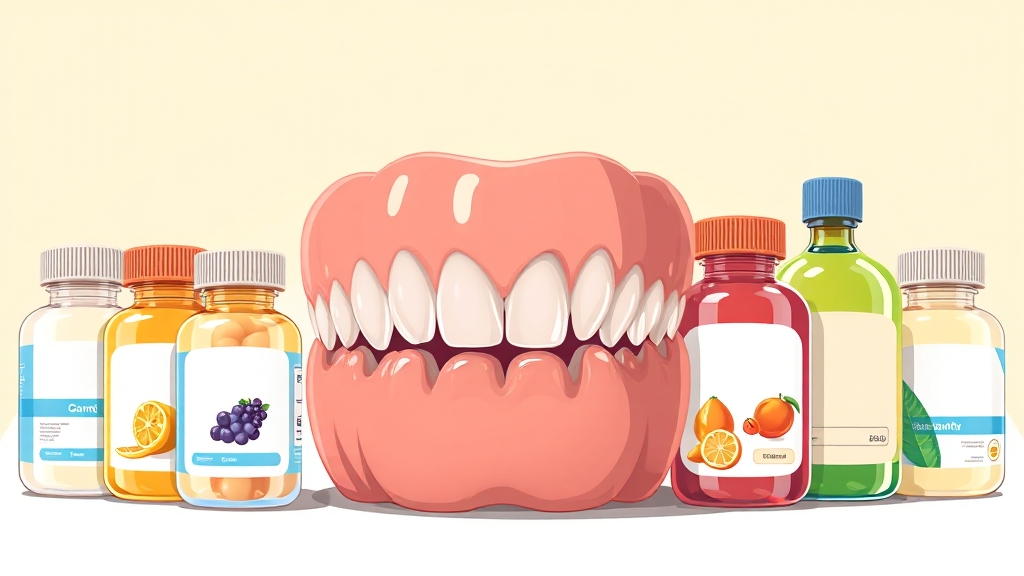 잇몸 영양제, 똑똑하게 고르는 법 (cartoon 스타일)