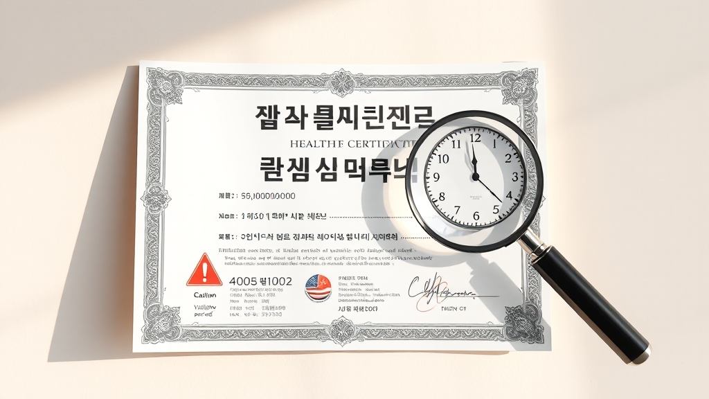 발급 비용과 주의사항 (realistic 스타일)