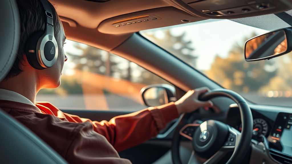 Gemini, 운전 중 개인 비서 역할 수행 (realistic 스타일)