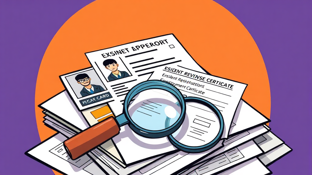 필요 서류는 무엇일까? (cartoon 스타일)