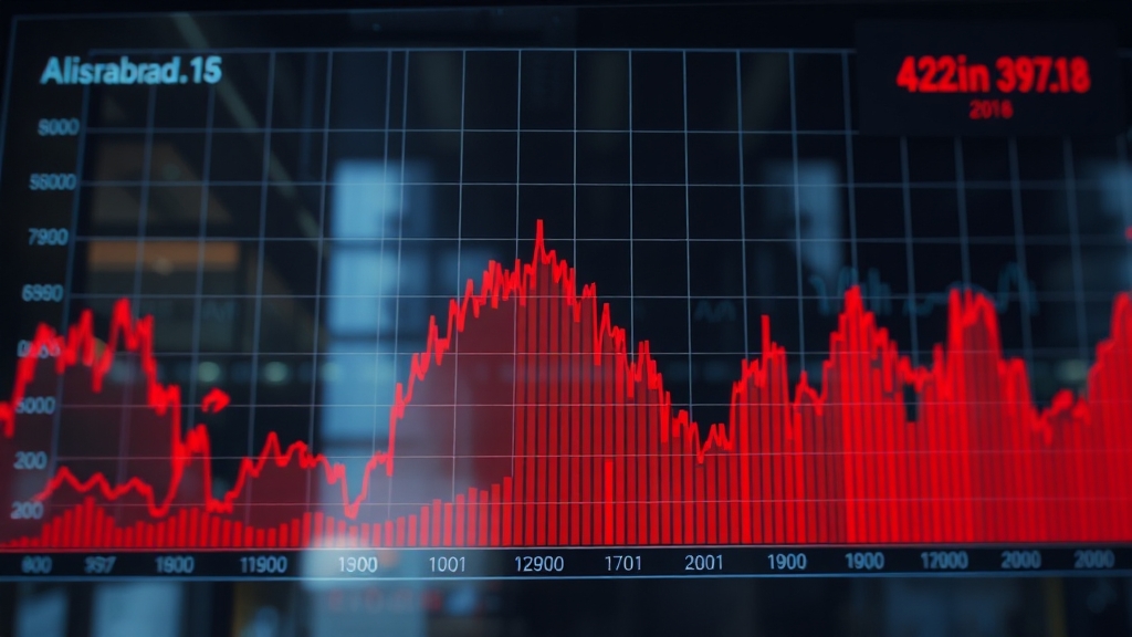 알리바바 주가 현재 동향 (realistic 스타일)