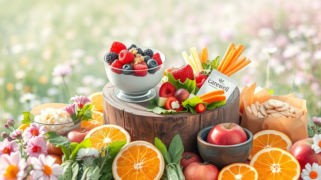 초간단 당뇨 간식 레시피 (watercolor 스타일)