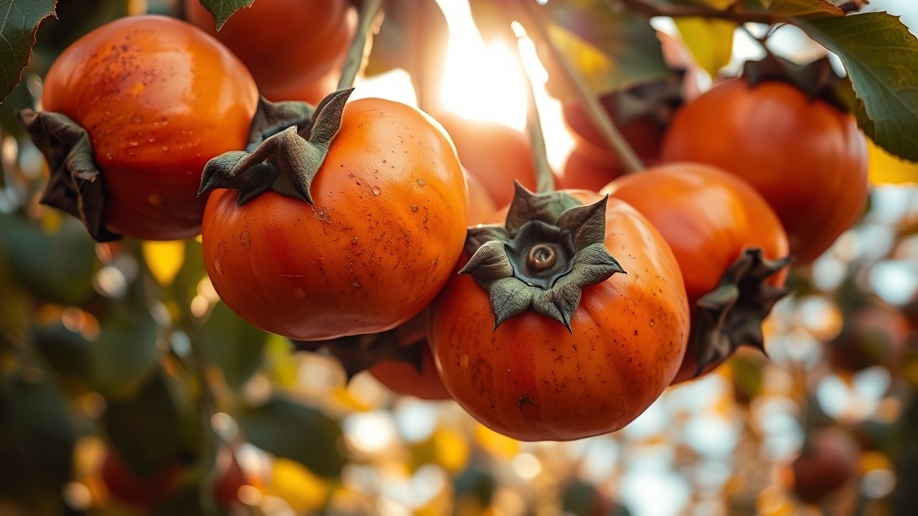 단감 기본 정보 (realistic 스타일)