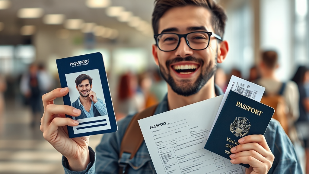 여권 발급, 뭐부터 준비해야 할까? (realistic 스타일)