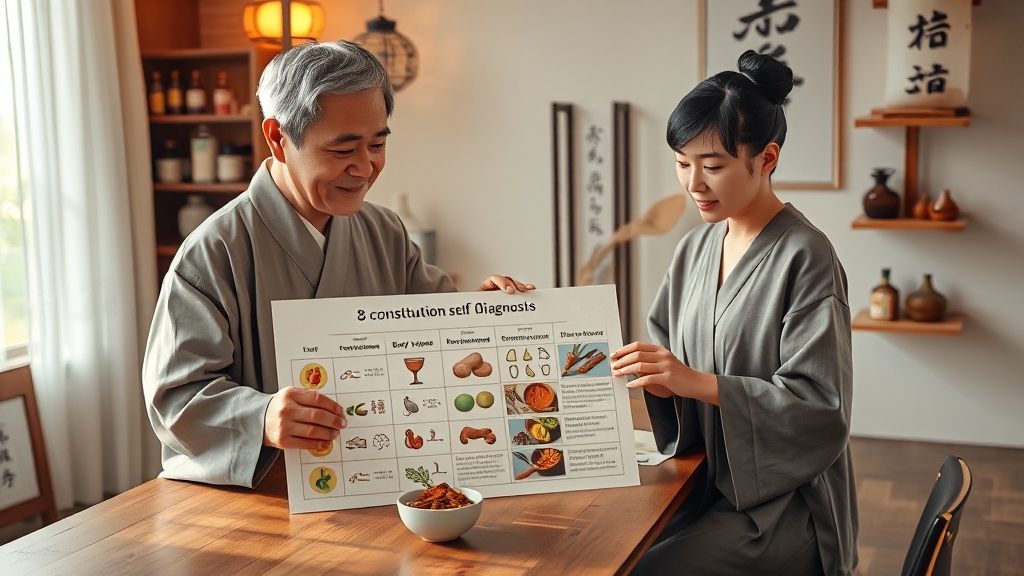 8체질 자가진단 활용법 (realistic 스타일)