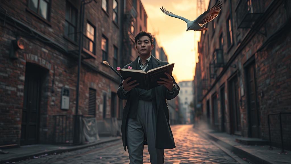 한국 현대시의 위상 (realistic 스타일)