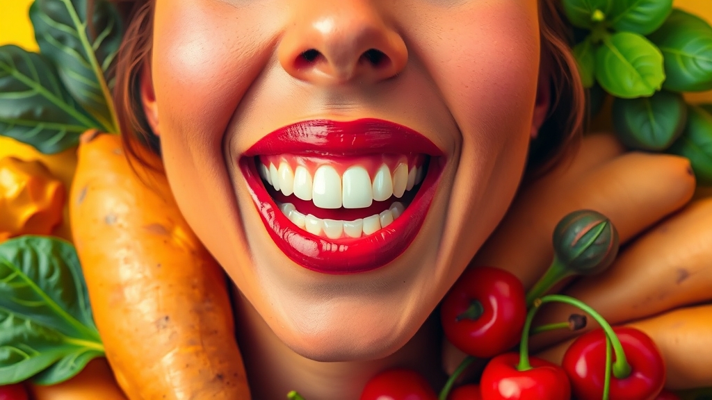 잇몸에 좋은 음식 (popart 스타일)