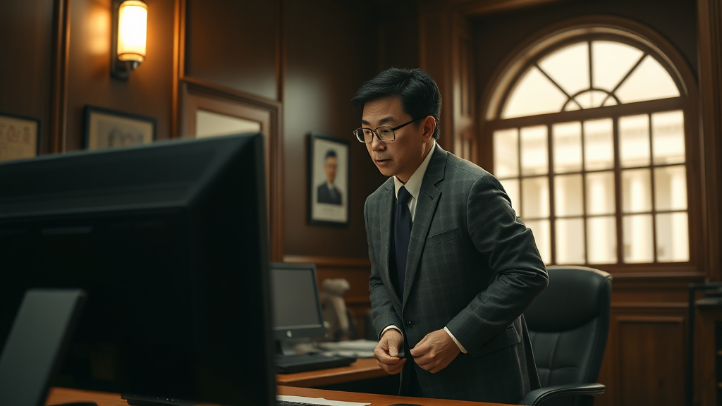 법원, 왜 구속 결정 내렸나? (realistic 스타일)