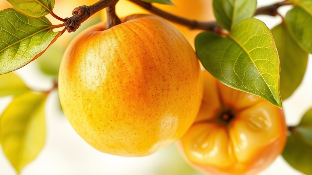 모과의 매력과 효능 (realistic 스타일)