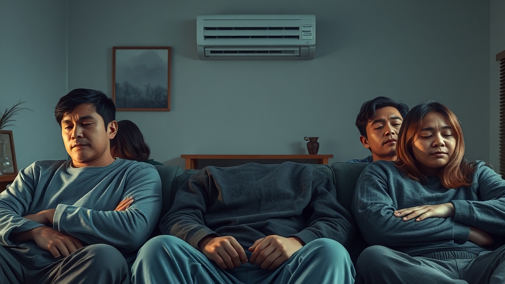 냉방병, 무엇일까요? (realistic 스타일)