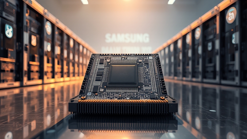 HBM 시장 경쟁 구도 (realistic 스타일)