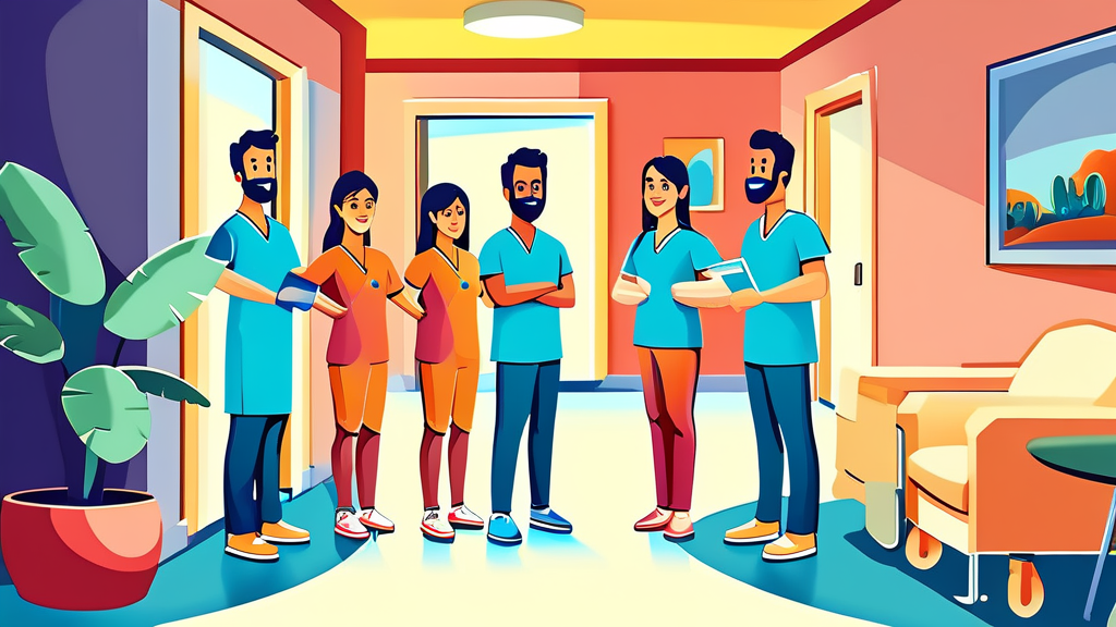 통합돌봄 서비스, 어떤 내용을 지원하나요? (cartoon 스타일)