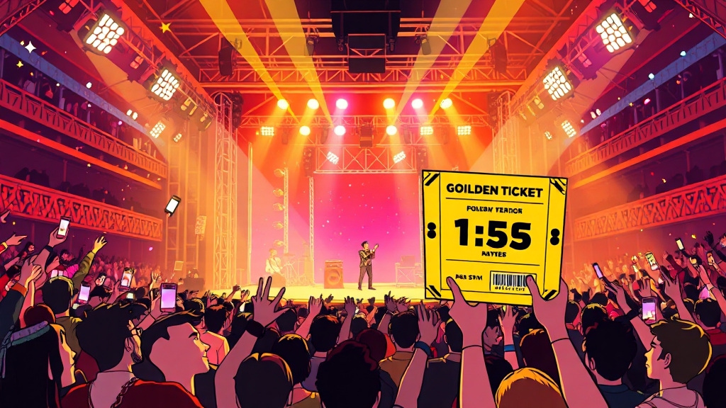 무료 티켓 확보 방법 (cartoon 스타일)