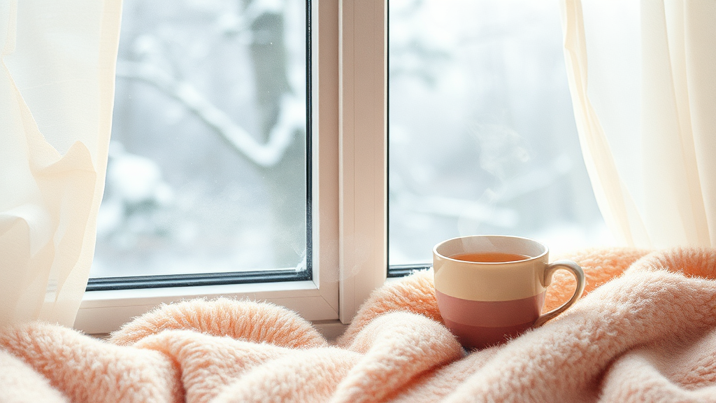 난방비 절약 꿀팁 (watercolor 스타일)