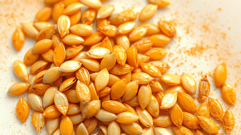 호박씨, 맛있게 즐기는 방법 (watercolor 스타일)