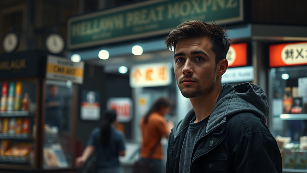 자영업자 고용 변화 (realistic 스타일)