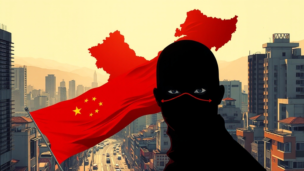 중국, 한국 토지 매입 현황 (illustration 스타일)